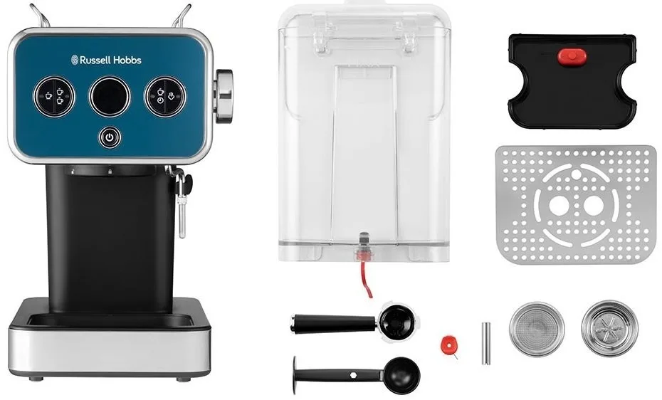 Кавоварка Russell Hobbs Distinctions Ocean ріжкова 11 л синьо-срібляста