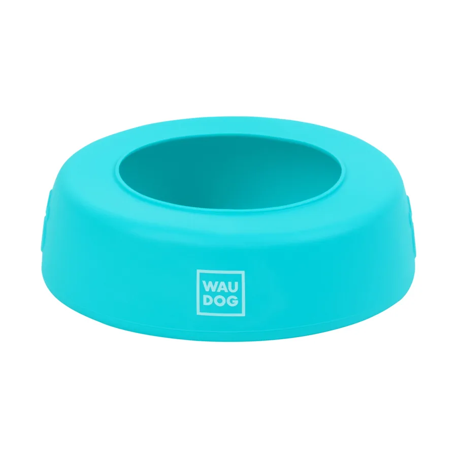 Миска WAUDOG Silicone 1 л силіконова блакитна діаметр 185 мм