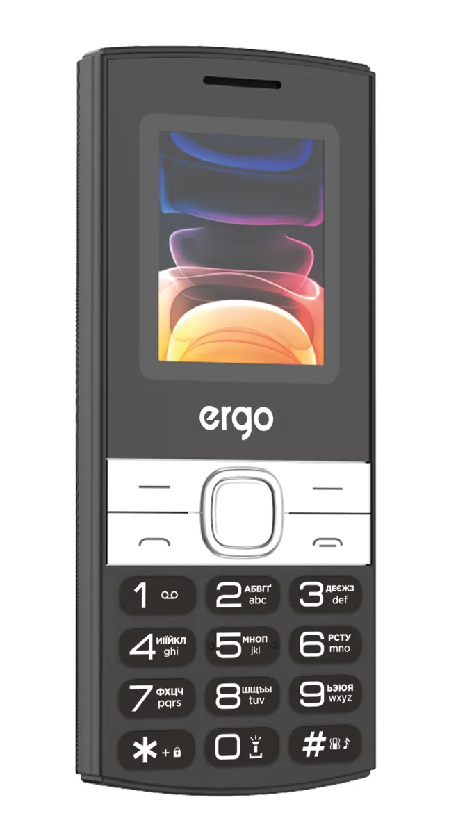 Мобільний телефон ERGO пластик 1,77 дюйма чорний Dual Sim