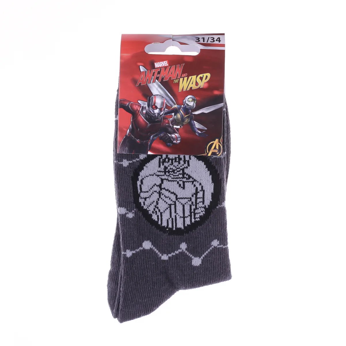 Шкарпетки MARVEL бавовна дитячі 27-30 темно-сірі
