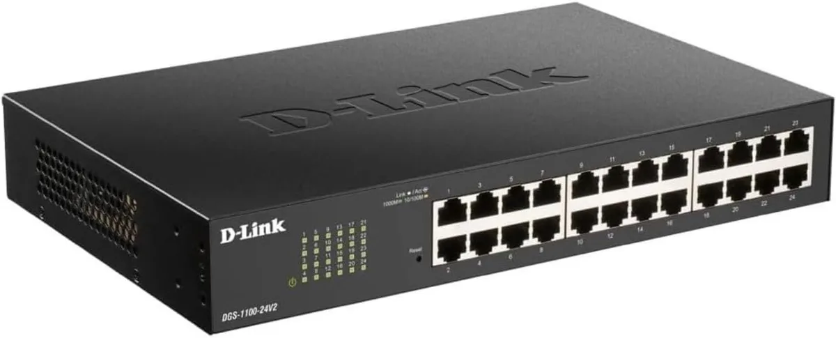 Комутатор D-Link DGS-1100-24PV2 24xGE (1-12 PoE) EasySmart