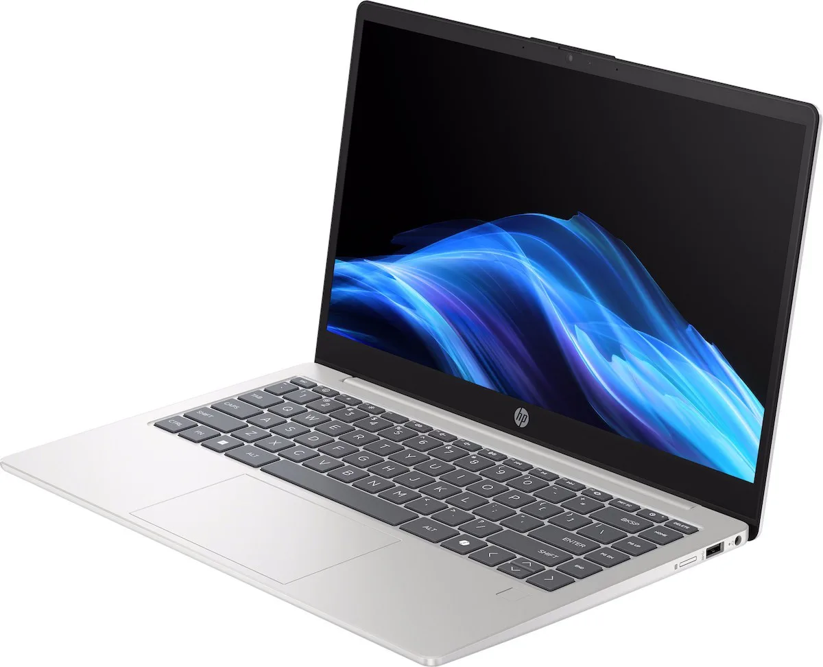 Ноутбук HP 14-hc0000ua 14" FHD IPS AG, Intel U7-255U, 16GB, F1TB, UMA, DOS, сріблястий