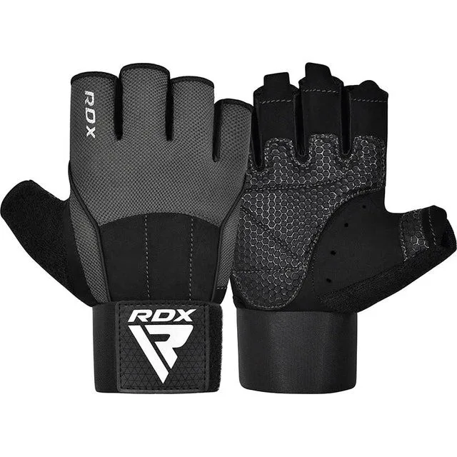 Рукавички для фітнесу RDX нейлон L сірі з EVA підкладкою
