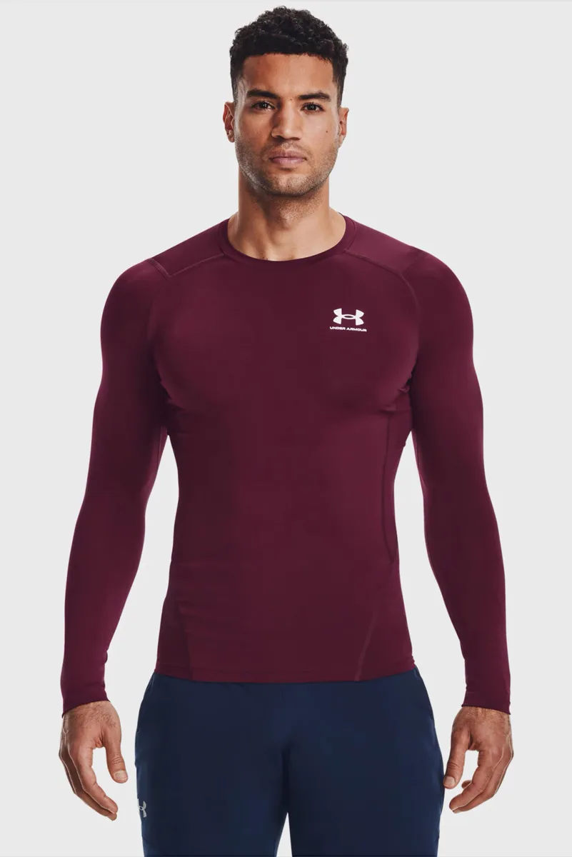 Лонгслів Under Armour 84% Полиэстер 16% Эластан XL Бордовий