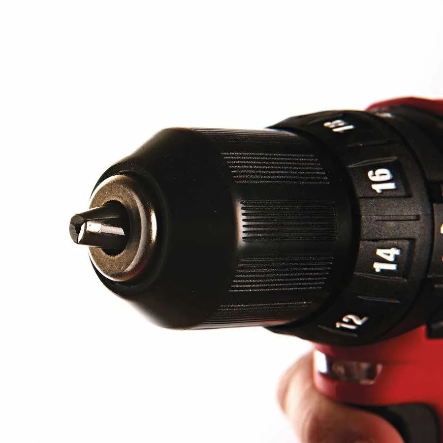 Аккумуляторная шуруповерт-дрель Milwaukee M12 BPD-202C 12В, 2 батареи по 2А·ч, момент 30Нм, скорость 0-1500 об/мин, с зарядным устройством, в кейсе, вес 12 кг
