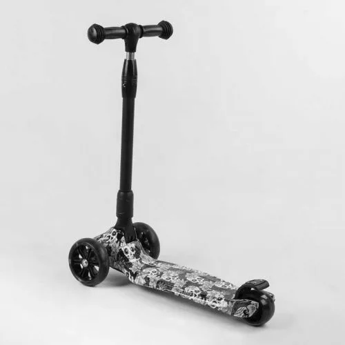 Трехколесный самокат Best Scooter с алюминиевым рулем и светящимися PU колесами для детей и подростков.