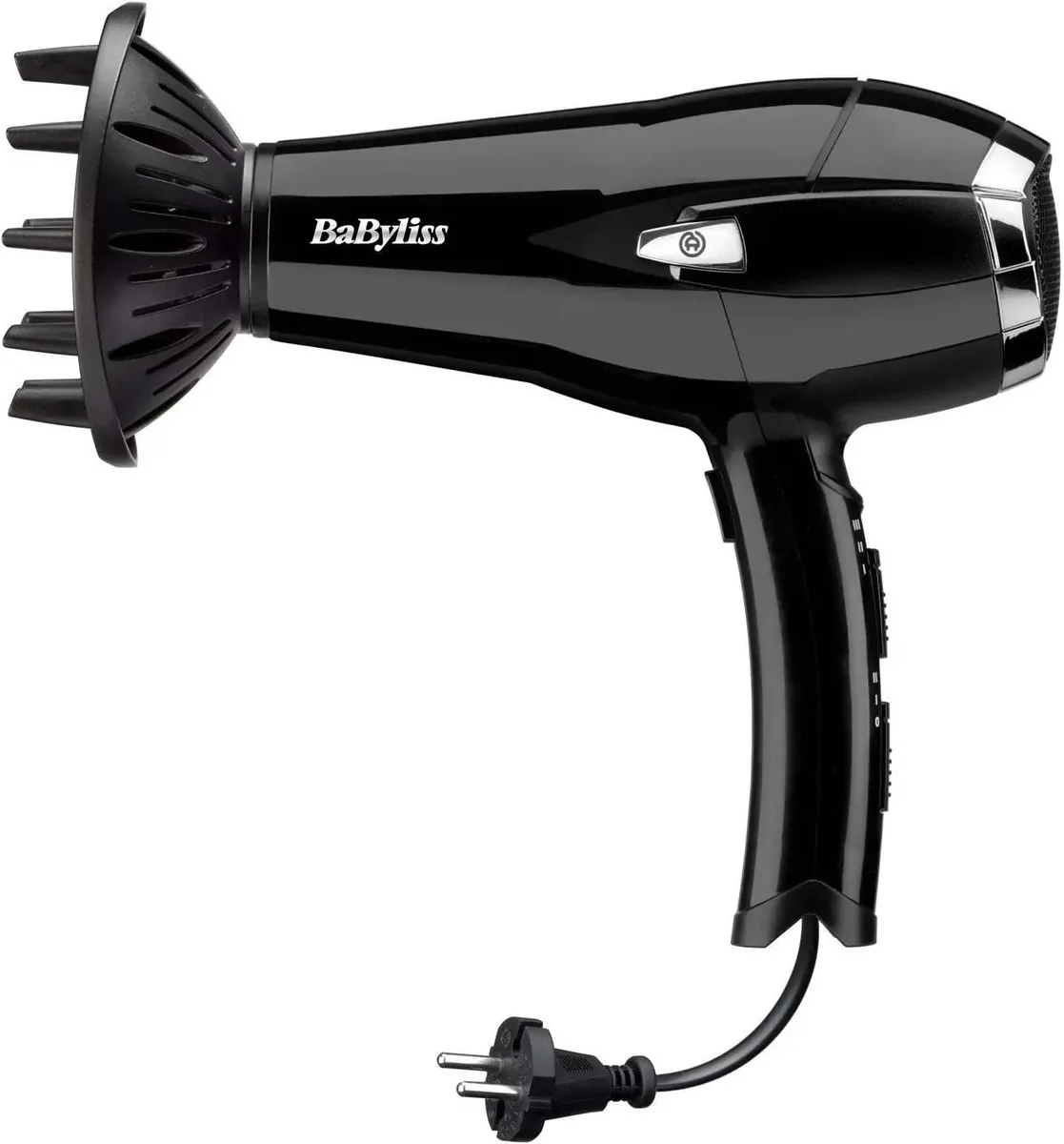 Фен Babyliss CordKeeper, 2000Вт, 3 скорости, ионизация, холодный обдув, автоматическая уборка шнура, черный