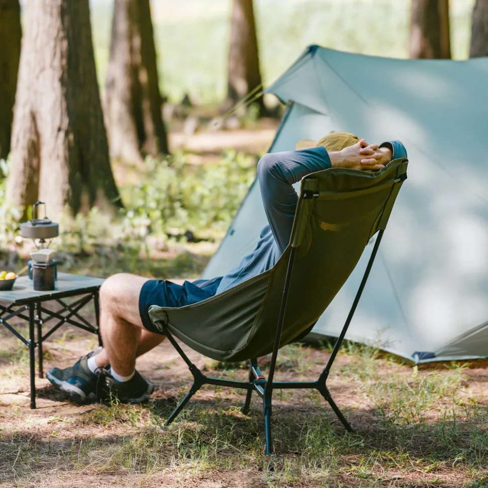 Стілець складаний алюмінієвий L оливковий Naturehike 2 кг тканина Оксфорд 600D