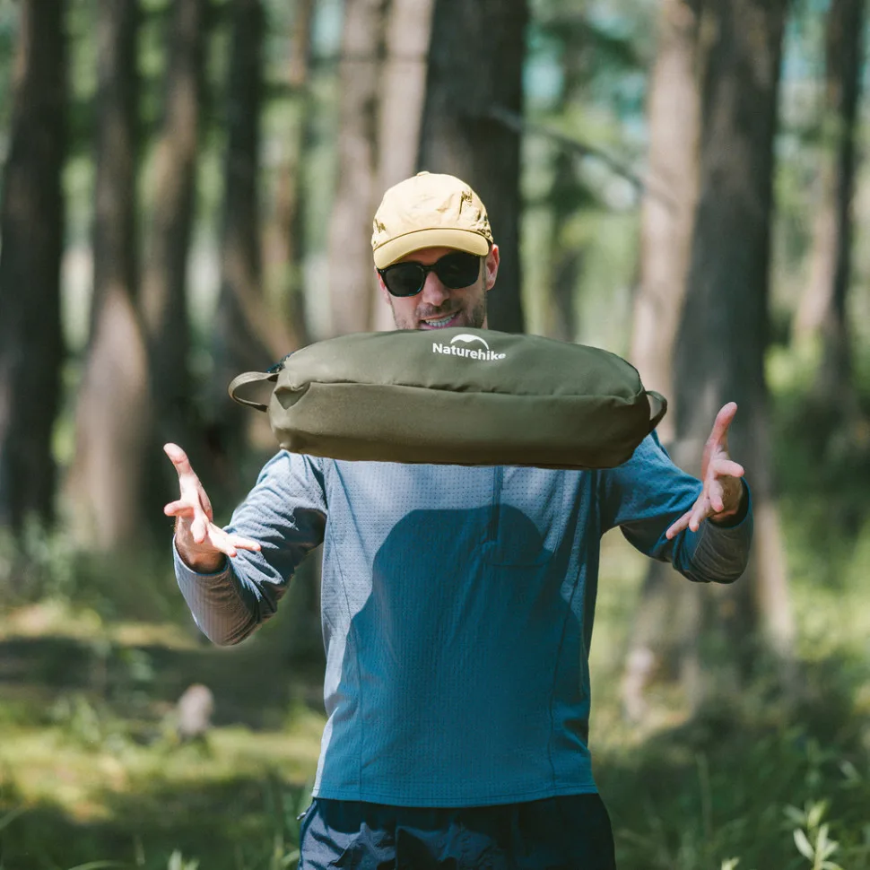 Стілець складаний алюмінієвий L оливковий Naturehike 2 кг тканина Оксфорд 600D