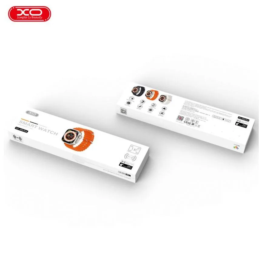 Смарт-часы XO пластик металл 1,91" оранжевые