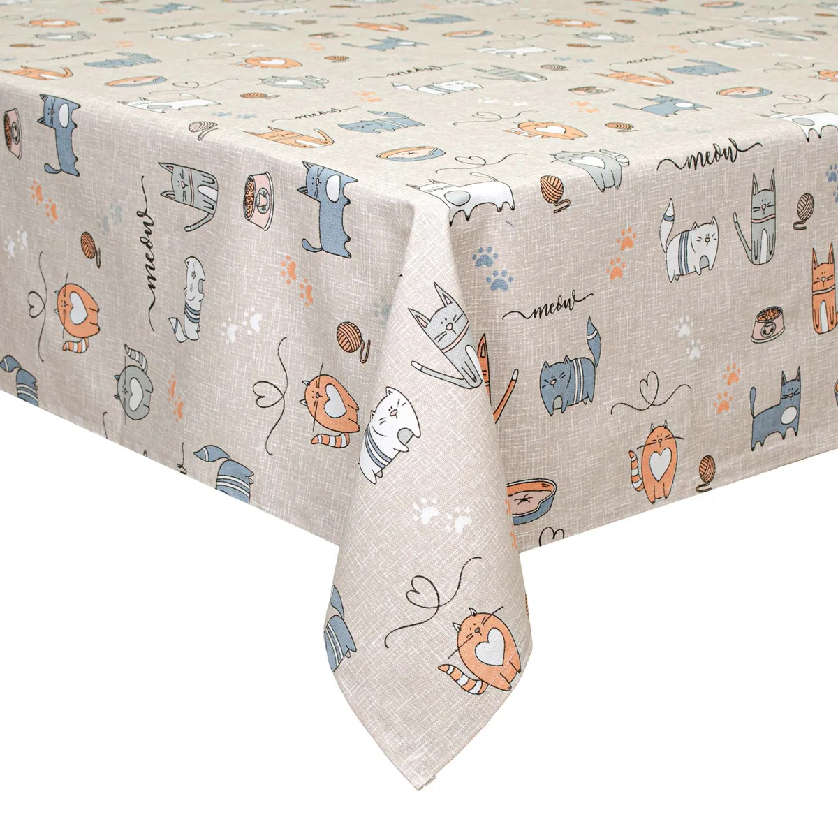 Скатертина Home Line Полупанама 150х150 см Бежевий