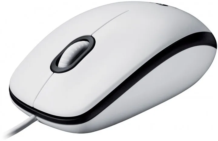 Миша Logitech оптична дротова середня біла USB 1000 dpi