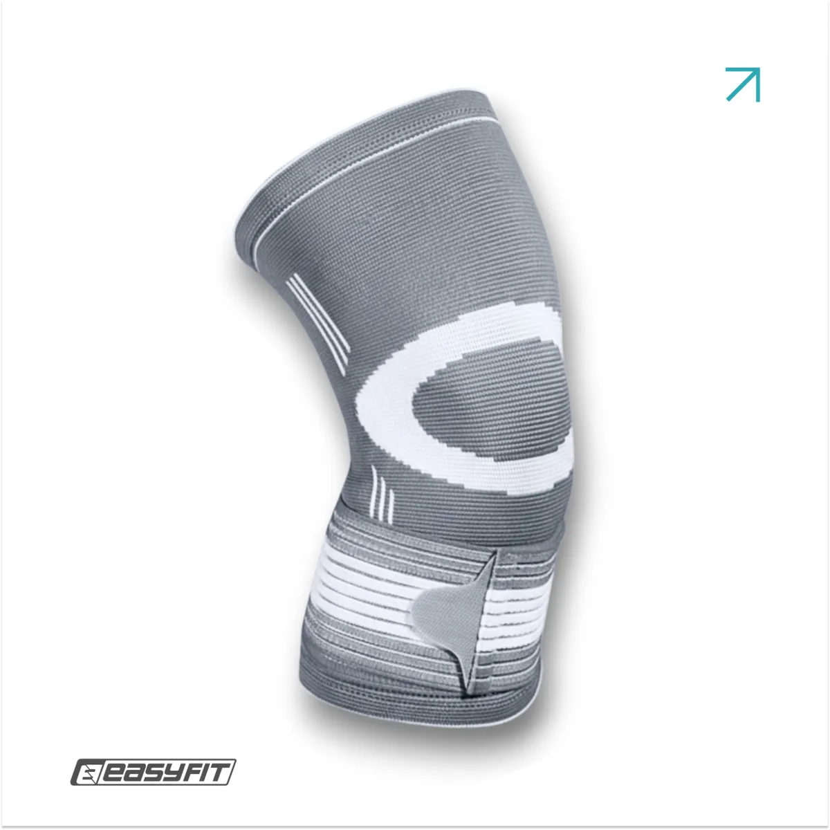 Наколенник EasyFit Flex еластичний XL сірий