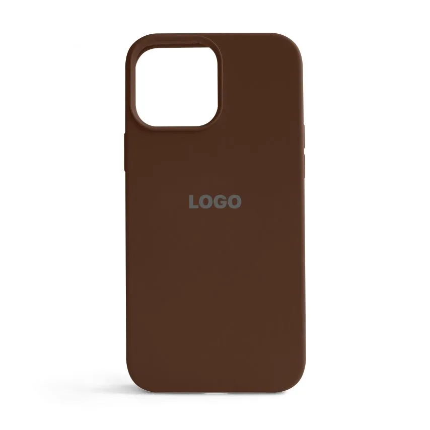Чохол Silicone Case для iPhone 13 Pro Max силіконовий коричневий