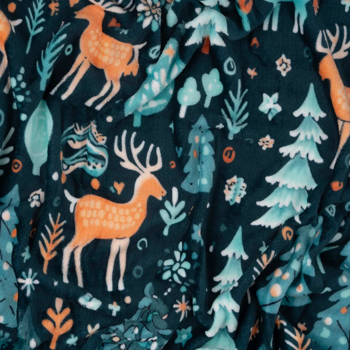 Плед ARDESTO Christmas зелений 160х200см поліестер м'який для спальні вітальні пікніка