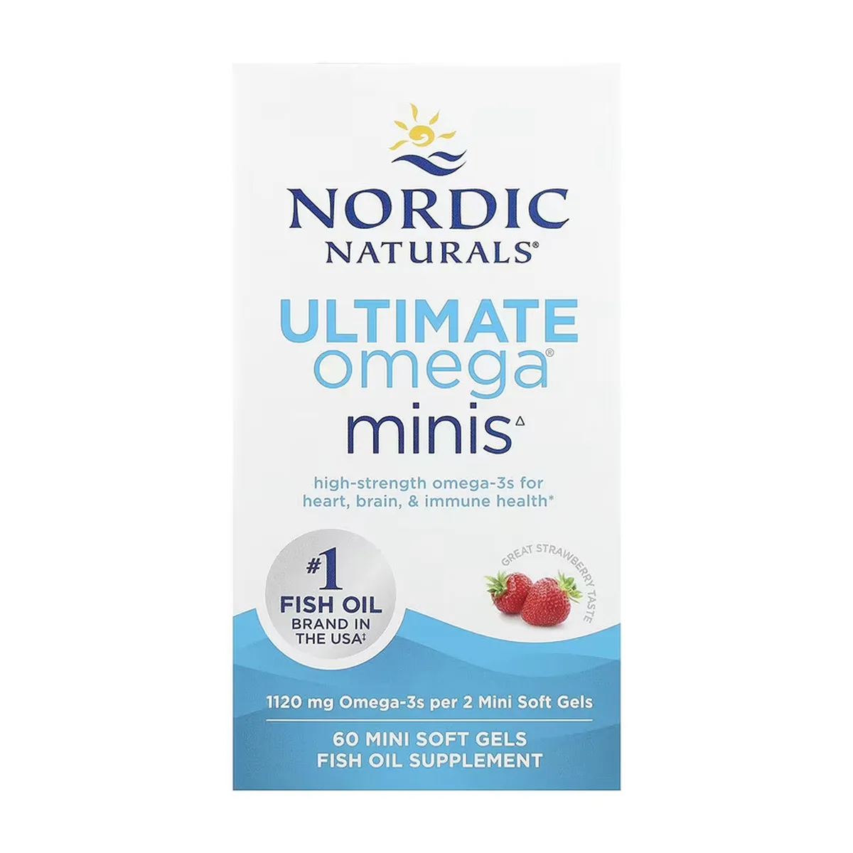 Омега-3 риб'ячий жир Nordic Naturals 60 м'яких капсул без рибного присмаку