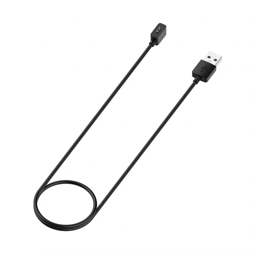 Кабель USB зарядний для Mi Band силіконовий 1 м чорний