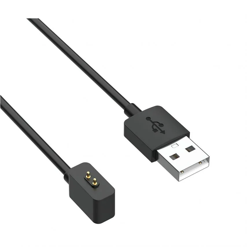 Кабель USB зарядний для Mi Band силіконовий 1 м чорний