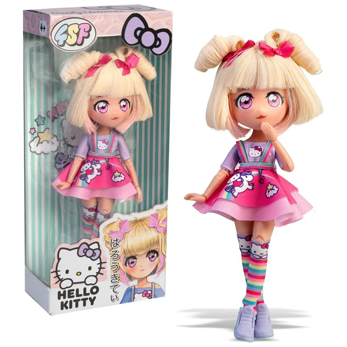 Лялька 4SF Manga Dolls комбіновані матеріали 19,5 см рожевий
