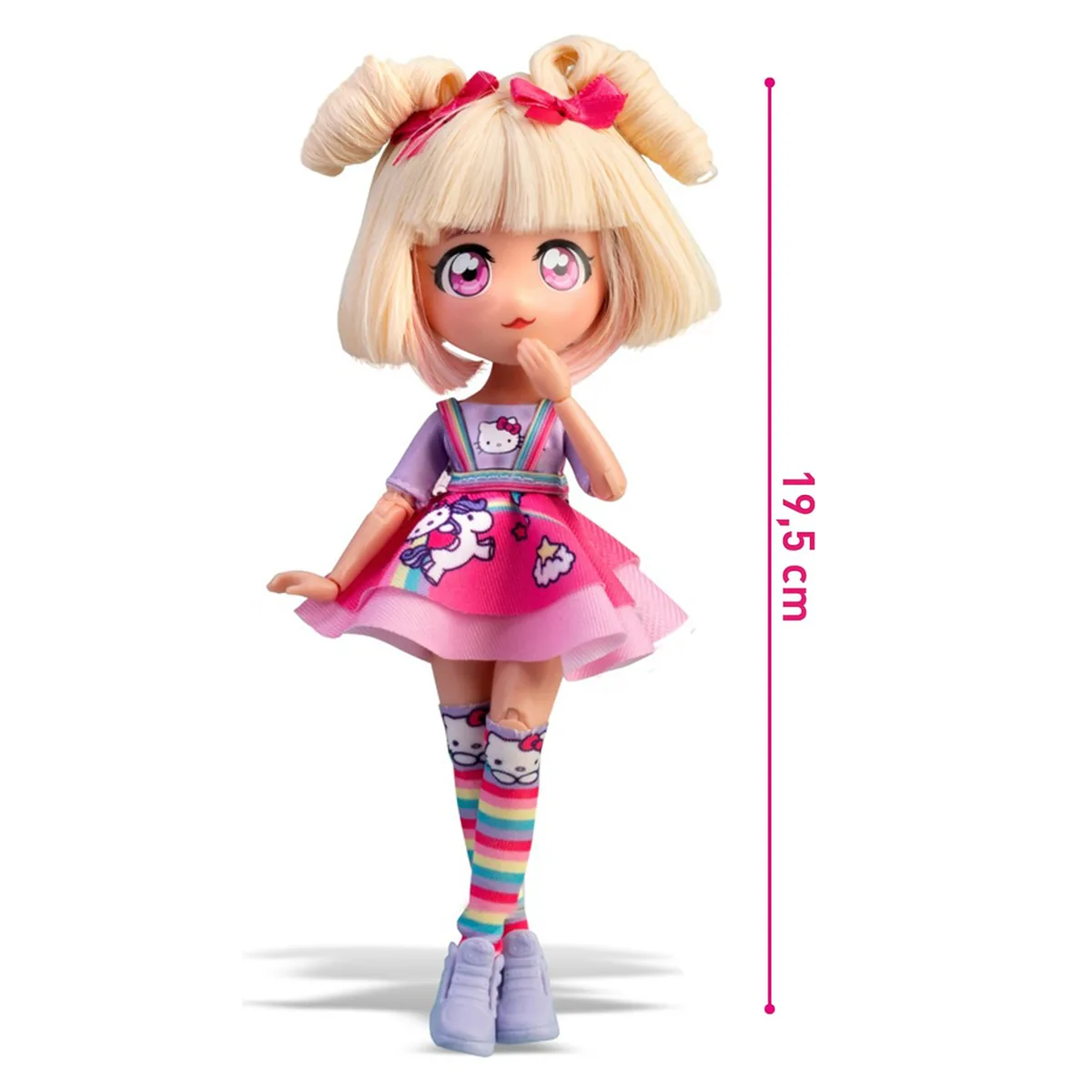 Лялька 4SF Manga Dolls комбіновані матеріали 19,5 см рожевий