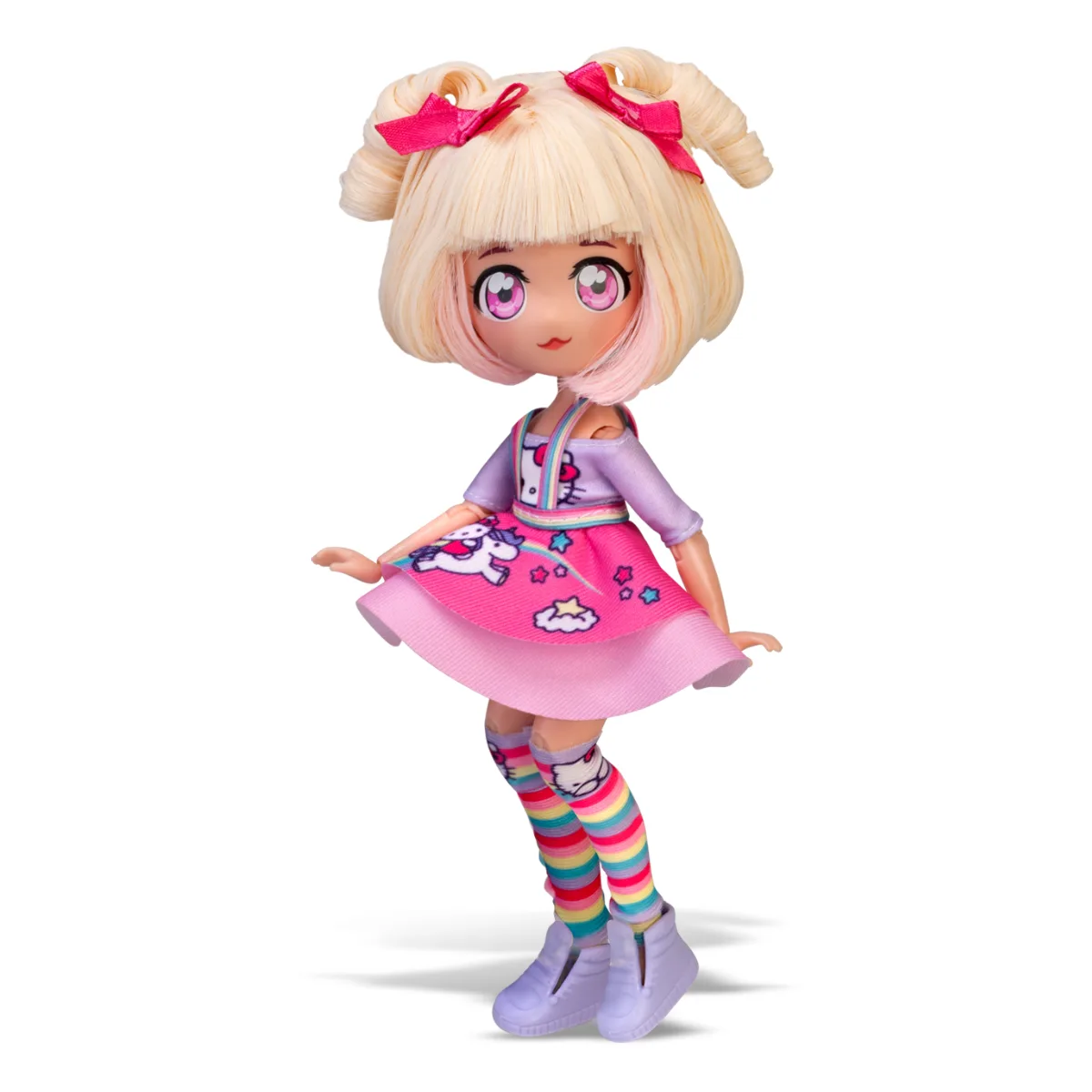 Лялька 4SF Manga Dolls комбіновані матеріали 19,5 см рожевий