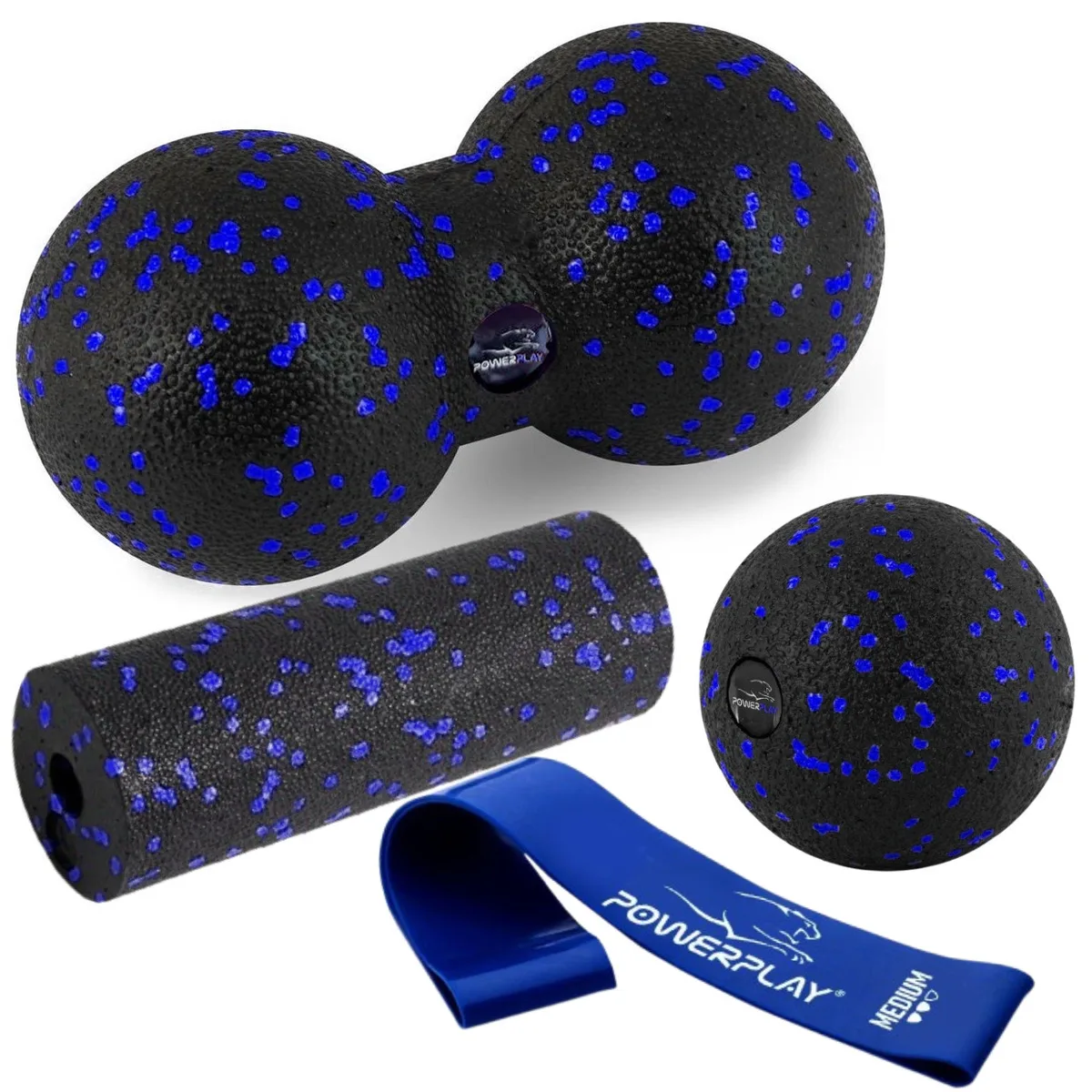 Набір для масажу та йоги Active Point EPP 2 м'ячика 15х5,3 см Чорний