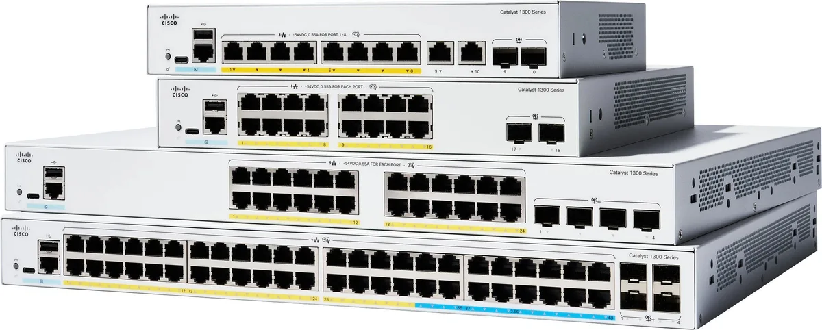 Комутатор Cisco Catalyst 24 порти Gigabit Ethernet 4 SFP керований