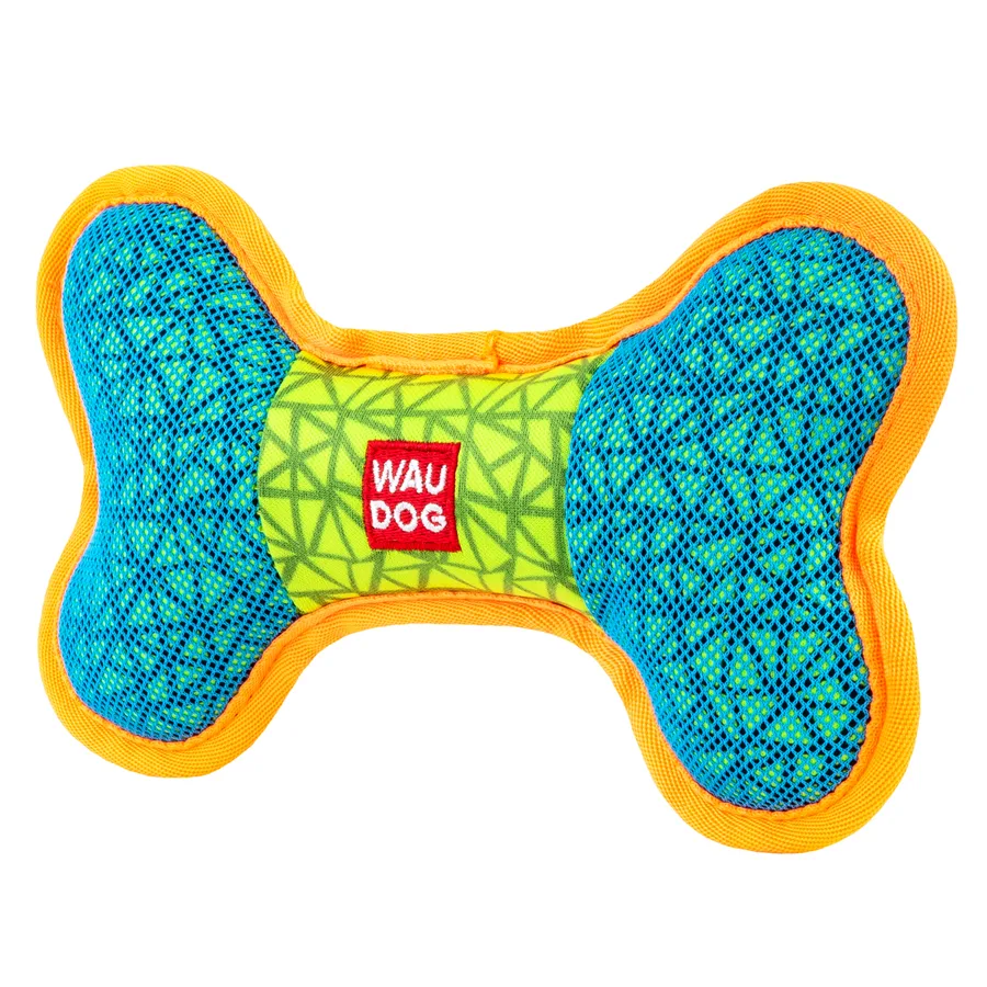 Игрушка для собак WAUDOG Fun "Кость" 20x12 см полиэстер голубой
