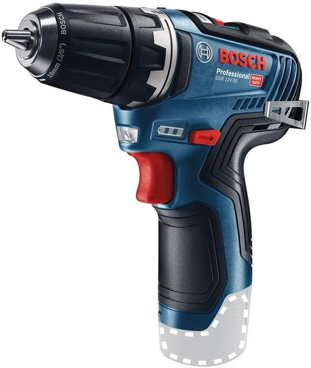 Акумуляторний шуруповерт Bosch Professional GSR 12V-35, 12В, 20·35Нм, 460·1750об/хв, 0.75кг (без батареї та зарядного пристрою)