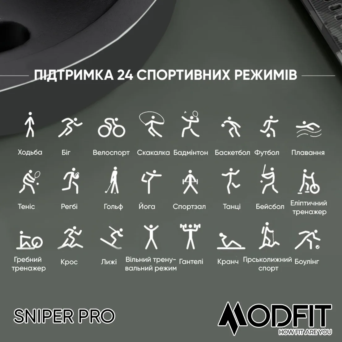 Розумні годинники Modfit Сталь Силікон 41 мм Чорні Сріблясті