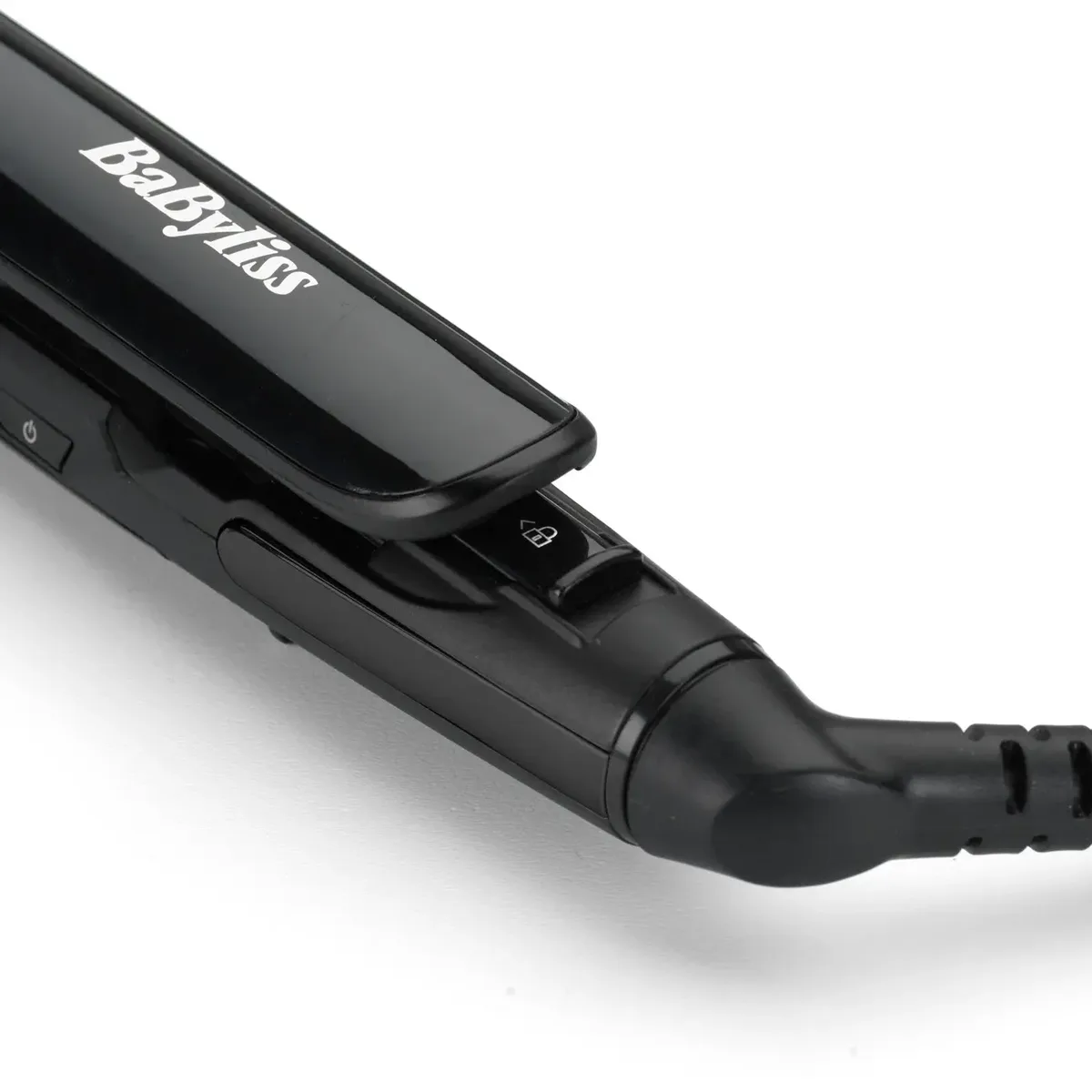 Випрямляч волосся Babyliss Black Chrome, 5 температурних режимів, 130-230°C, титанове покриття, чорний колір.
