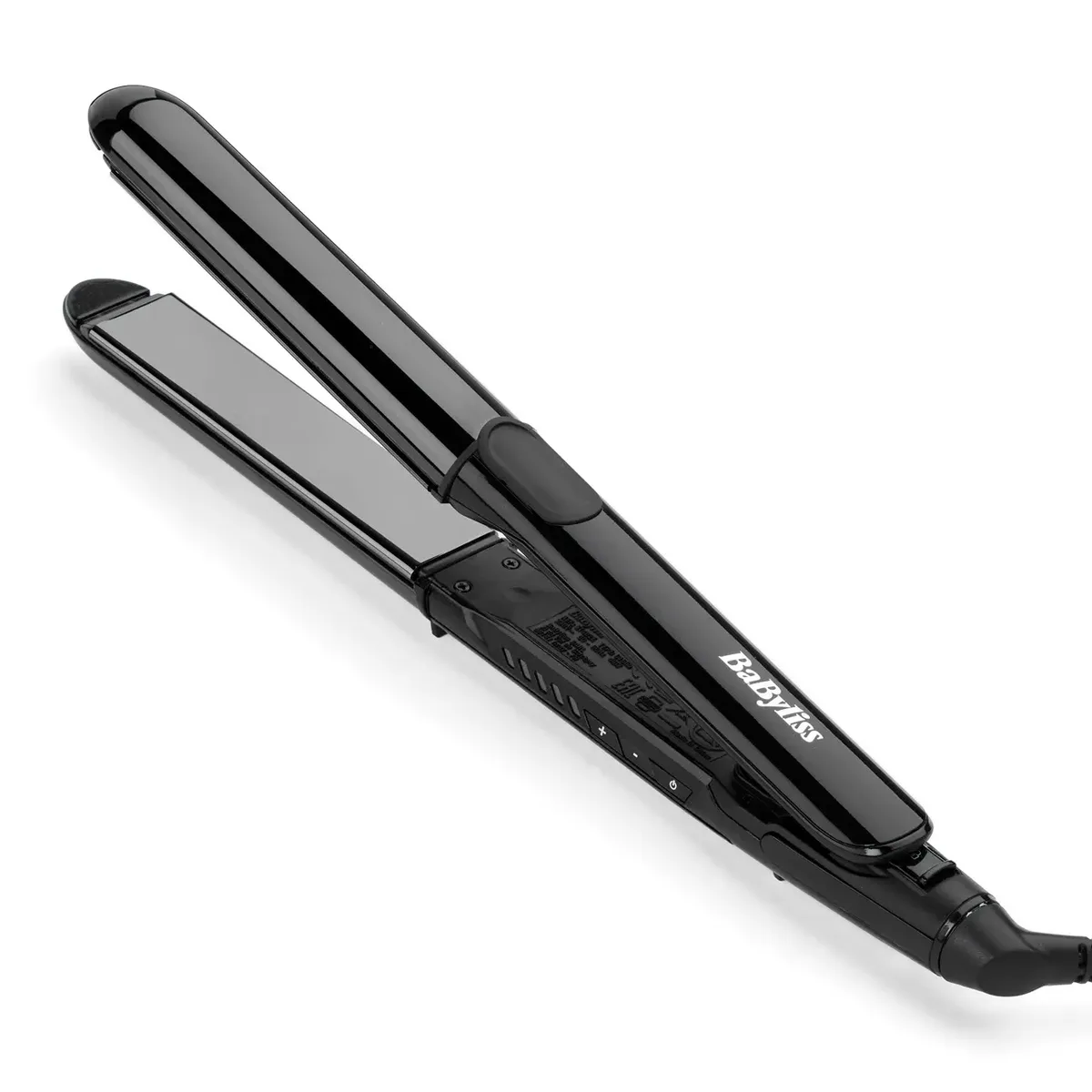 Випрямляч волосся Babyliss Black Chrome, 5 температурних режимів, 130-230°C, титанове покриття, чорний колір.