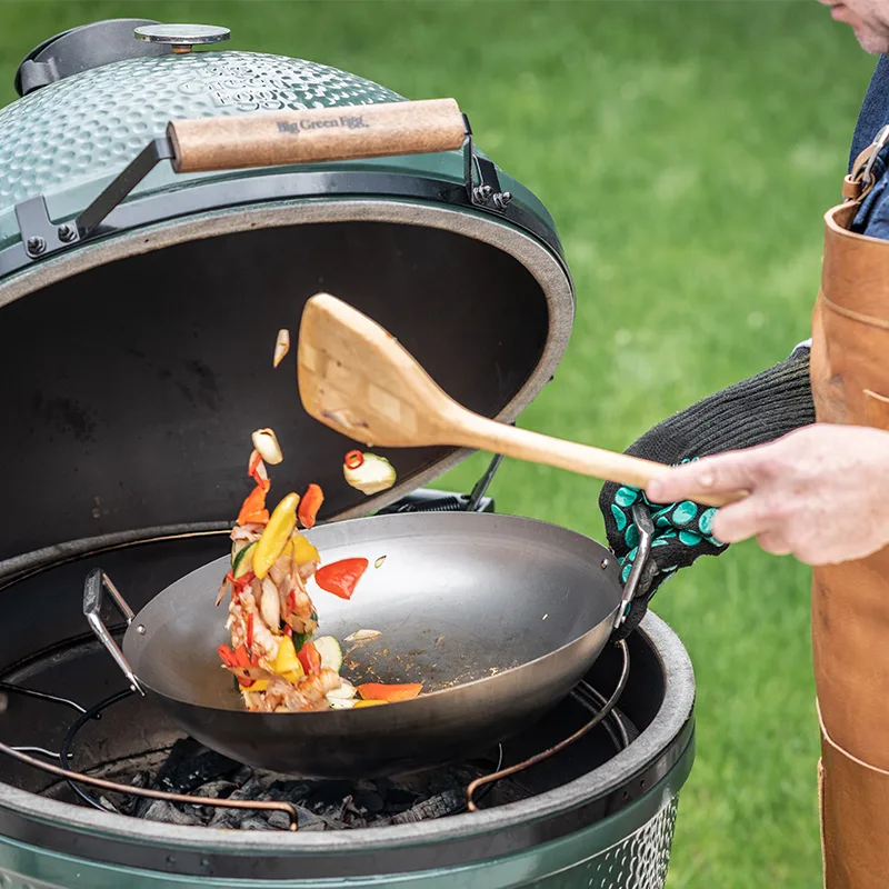 Вок сталевий Big Green Egg вуглецева сталь 43 см