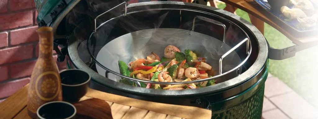 Вок сталевий Big Green Egg вуглецева сталь 43 см