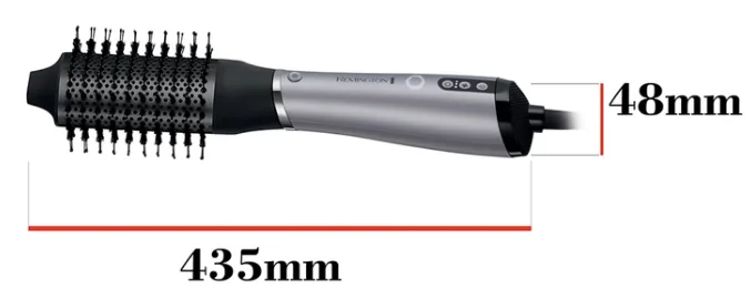 Фен-щітка Remington 1000 Вт керамічна овальна кругла сірий чорний 4,8х43,5 см