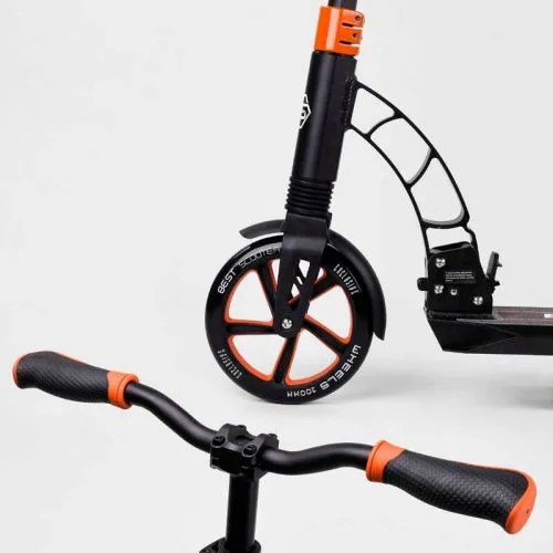 Самокат двоколісний Best Scooter 200 мм PU для дорослих та дітей з амортизаторами та комфортом.