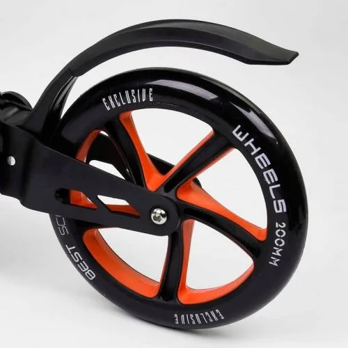Самокат двоколісний Best Scooter 200 мм PU для дорослих та дітей з амортизаторами та комфортом.