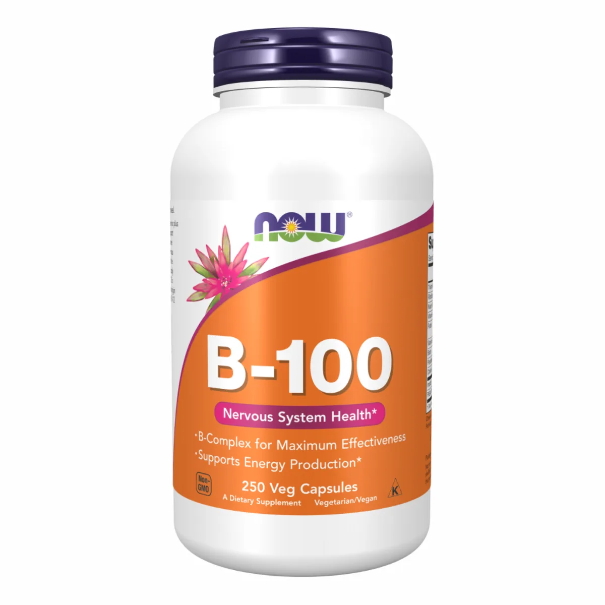 Вітаміни групи B Now Foods 250 капсул вегетаріанські для енергії та нервової системи.