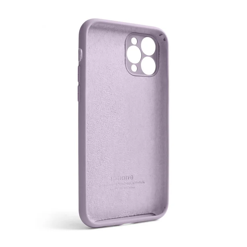 Чохол силіконовий для Apple iPhone 11 Pro  фіолетовий закрита камера