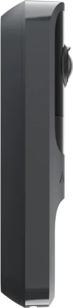 Видеозвонок Ajax Doorbell, универсальная установка, 4 МП, 155° вертикальный, 90° горизонтальный, ИК 6 м, дальность обнаружения движения 4 м, искусственный интеллект, Wi-Fi, графит.