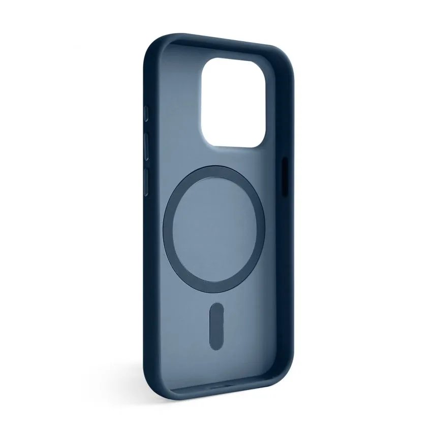 Чохол Soft Matte MagSafe TPU 15 Pro Max синій