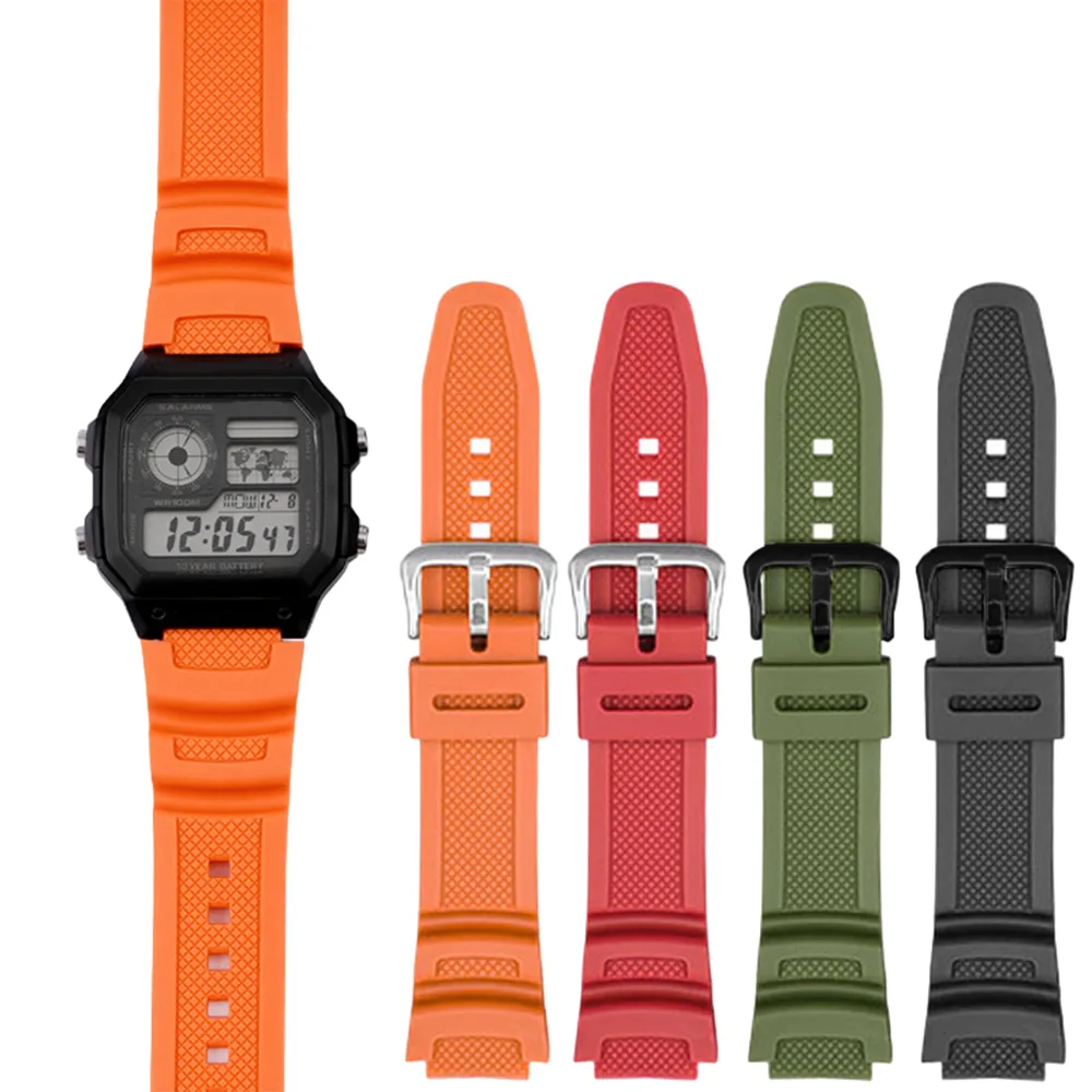 Ремінець Casio полімер 21,5 см сірий