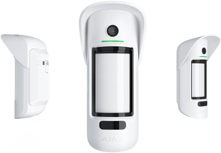 Датчик руху вуличний з фотофіксацією Ajax MotionCam Outdoor, Jeweler, бездротовий, білий (26074.84.WH1)