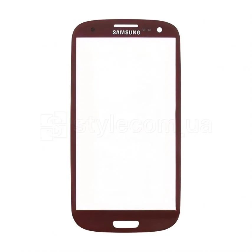 Скло дисплея Samsung I9500 5 дюймів червоне Original Quality