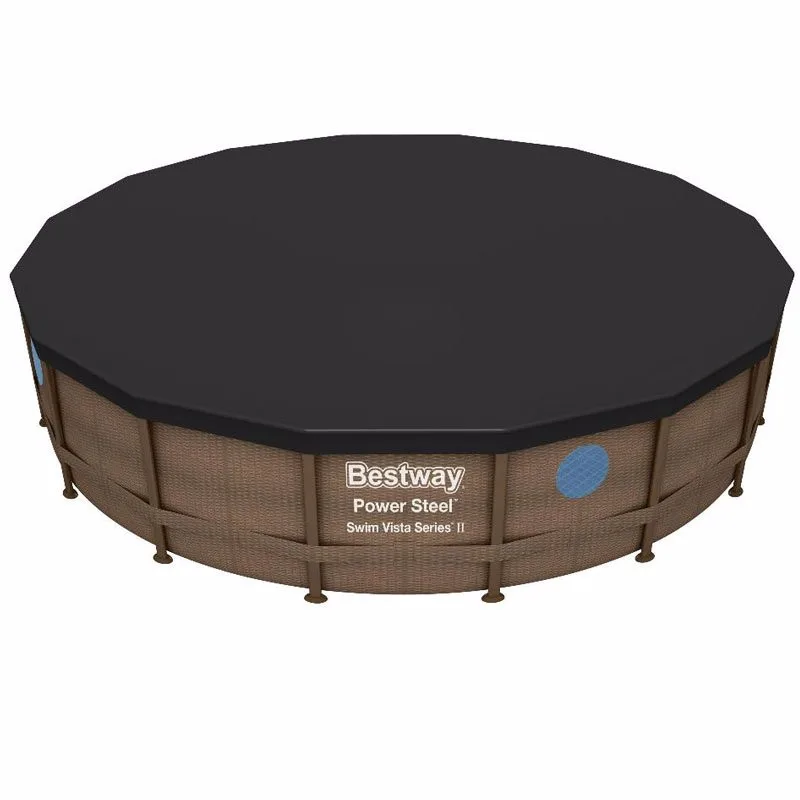 Каркасний басейн Bestway ПВХ 488х122 см круглий блакитний 19480 л