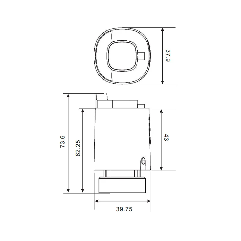 Сервопривод Koer латунь M30x1 5 белый для теплого пола