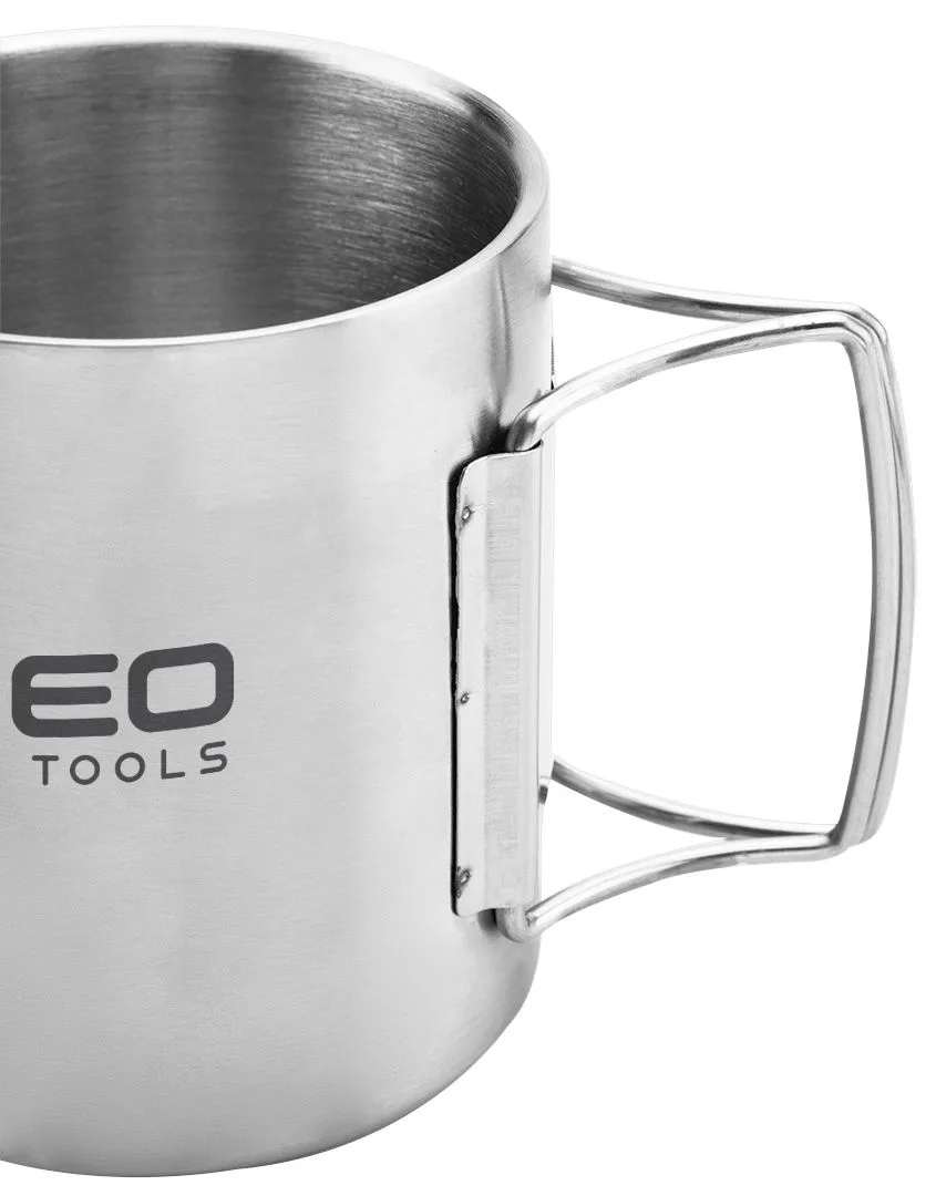 Кухоль туристичний Neo Tools, 320мл, складане руків'я, нержавіюча сталь, чохол, 0.15кг