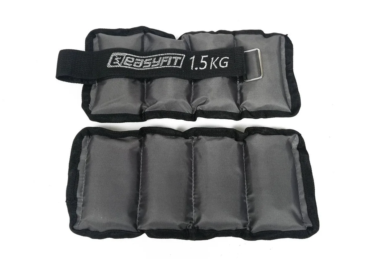 Утяжелики EasyFit Metal 1,5 кг сталь чорні