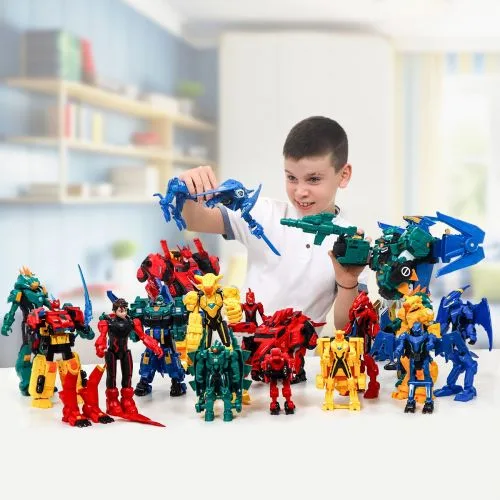 Ігровий набір з роботом-трансформером Dinoster Раптор Трон динозавр для дітей 10 років трансформер 2-в-1