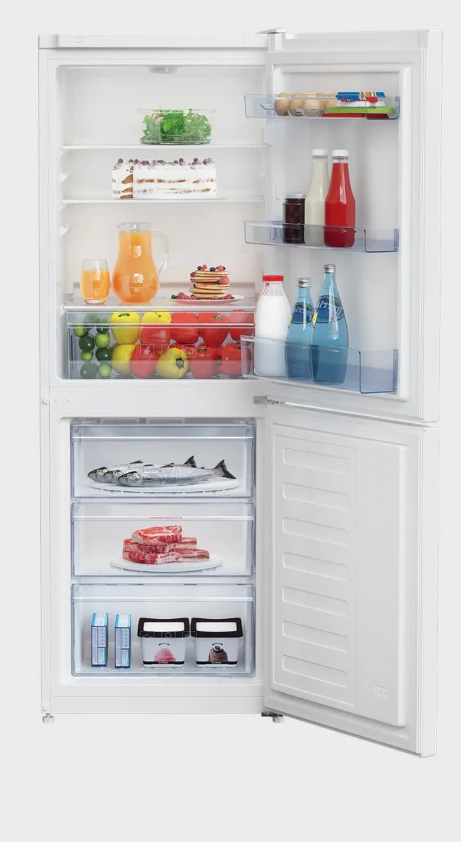 Холодильник Beko з нижнім морозильником, 153x54x59 см, об'єм холодильного відділу - 142 л, морозильного - 87 л, двохдверний, клас